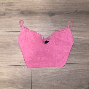 zara pink tank top